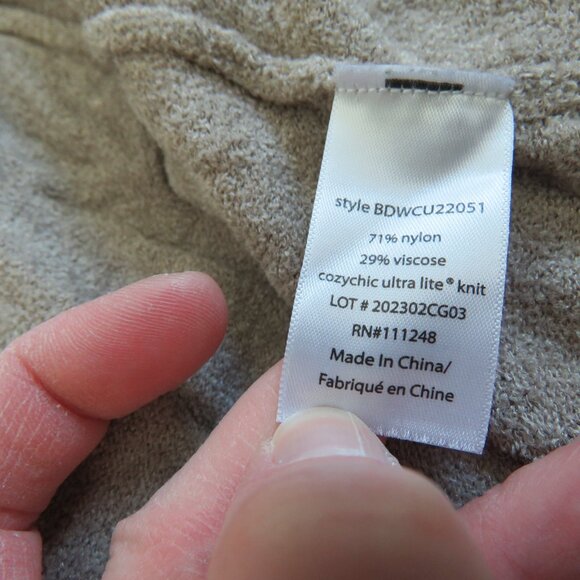 BAREFOOT DREAMS CozyChic Ultra Lite Knit Duster Cardigan in Neutral Tan - Size S - Picture 15 of 15